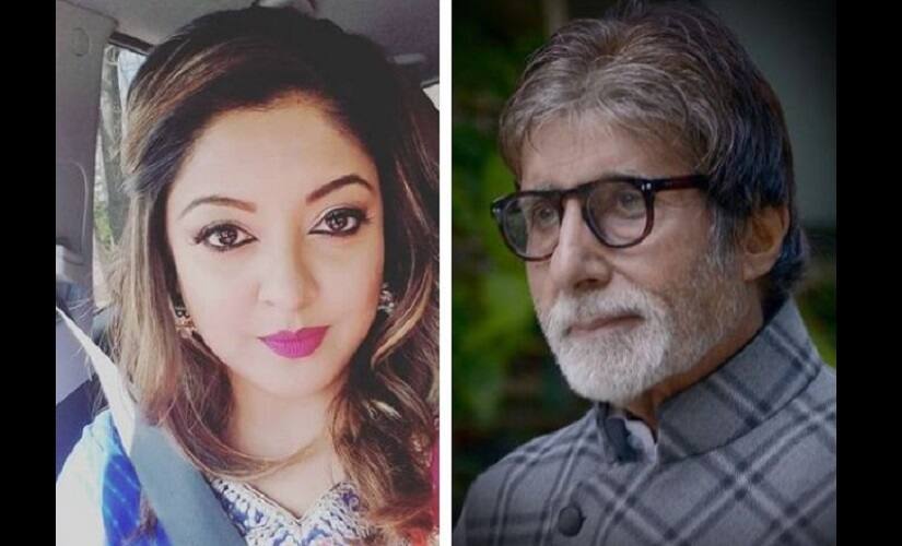 Tanushree Dutta and Amitabh Bachchan. Twitter @FansnStars